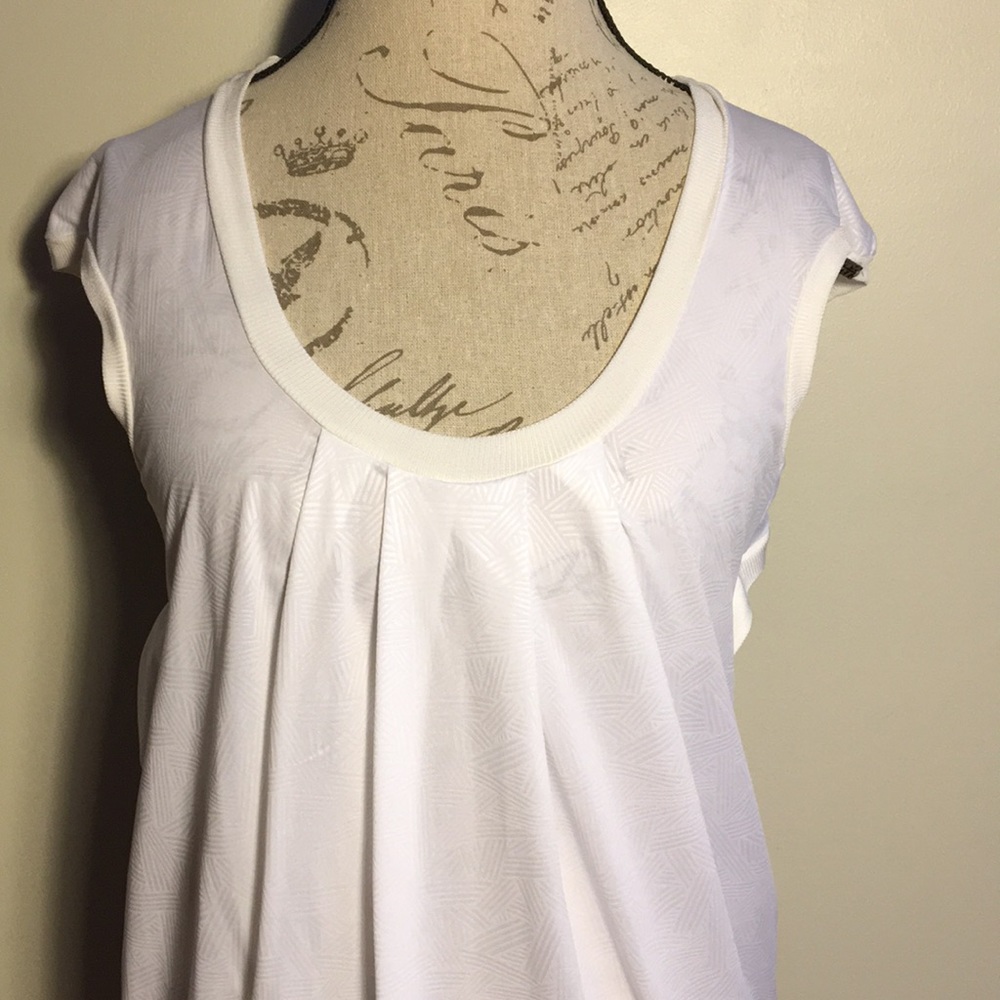 Miss Sixty white slouchy open back mini dress, S